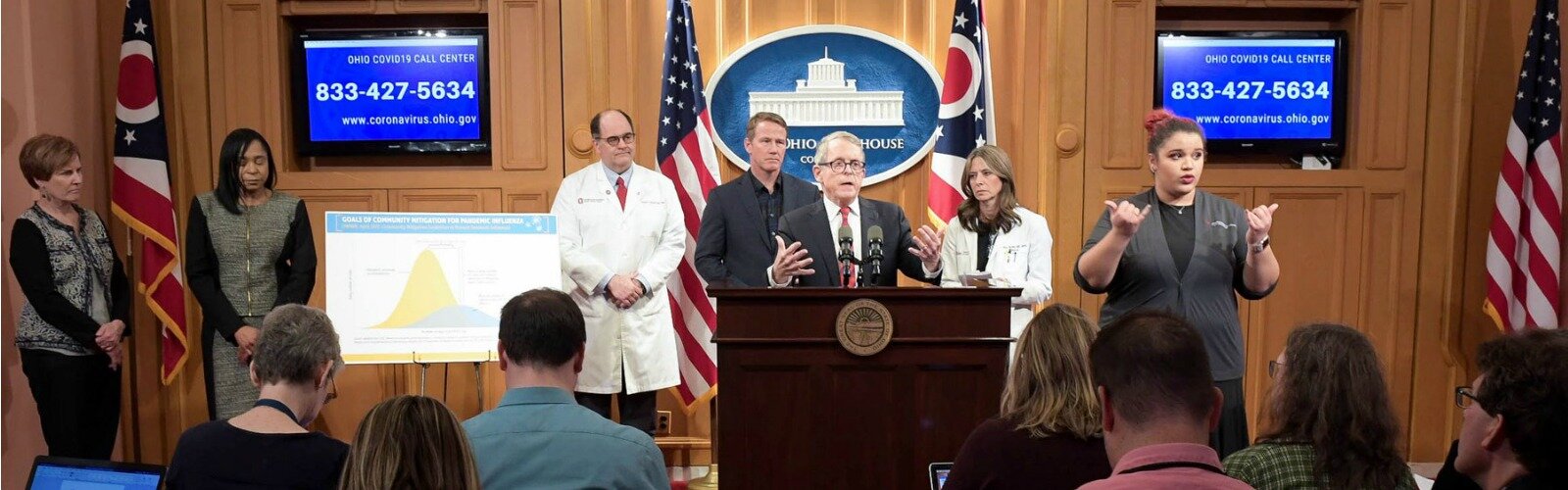 Governor Mike DeWine and his team of first responders speak about the first cases of COVID-19 in Ohio.