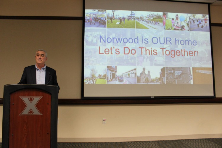 U.S. Rep. Brad Wenstrup delivers the keynote speech at the recent community celebration.