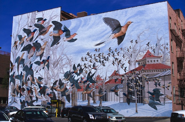 John Ruthven's "Martha, the Last Passenger Pigeon" is included on ArtWorks' Mural Tours program