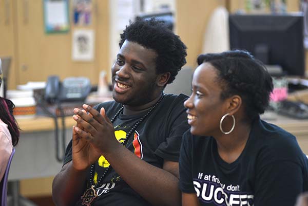 Lacy "Asylum" Robinson (left) will be one of the spoken word performers at Saturday's finals