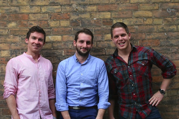 Triplust founders (L-R) Andrew Vine, Sebastien Filion and Jordan Axani
