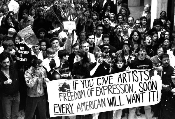 Demonstrations in support of the CAC broke out in 1990 when Hamilton County law enforcement brought charges against the arts center