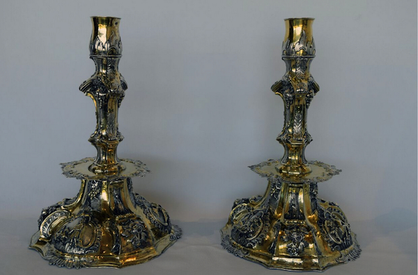 The new Skirball collection includes these Sabbath candlesticks from the late 1600s