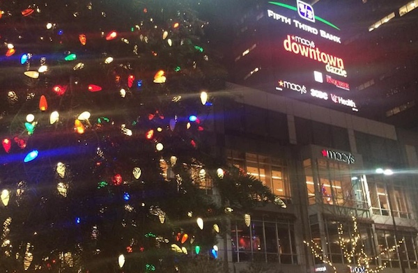 Fountain Square is a hub of holiday cheer, including Downtown Dazzle, Cincideutsch Christkindlmarkt and ice skating