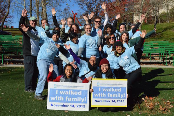 The Interfaith Hospitality Network of Greater Cincinnati's staff and volunteers at last year's Walk with Family event.