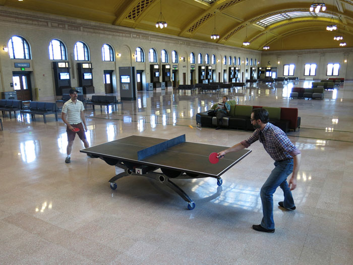 Pop Up Ping Pong Park at "Arts on Chicago"