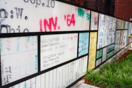 Another public-art installation, the Due Date Wall, provides subtle Easter eggs that references Cincinnati history.