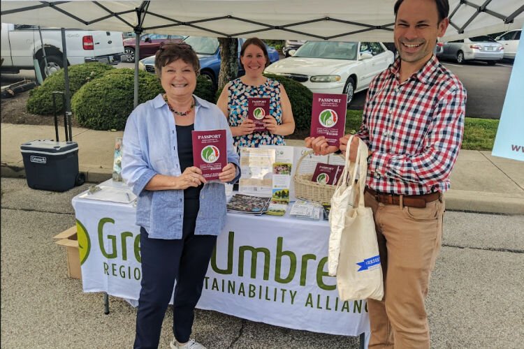 Green Drinks networking event at Madeira's Farmers Market, August 2022.