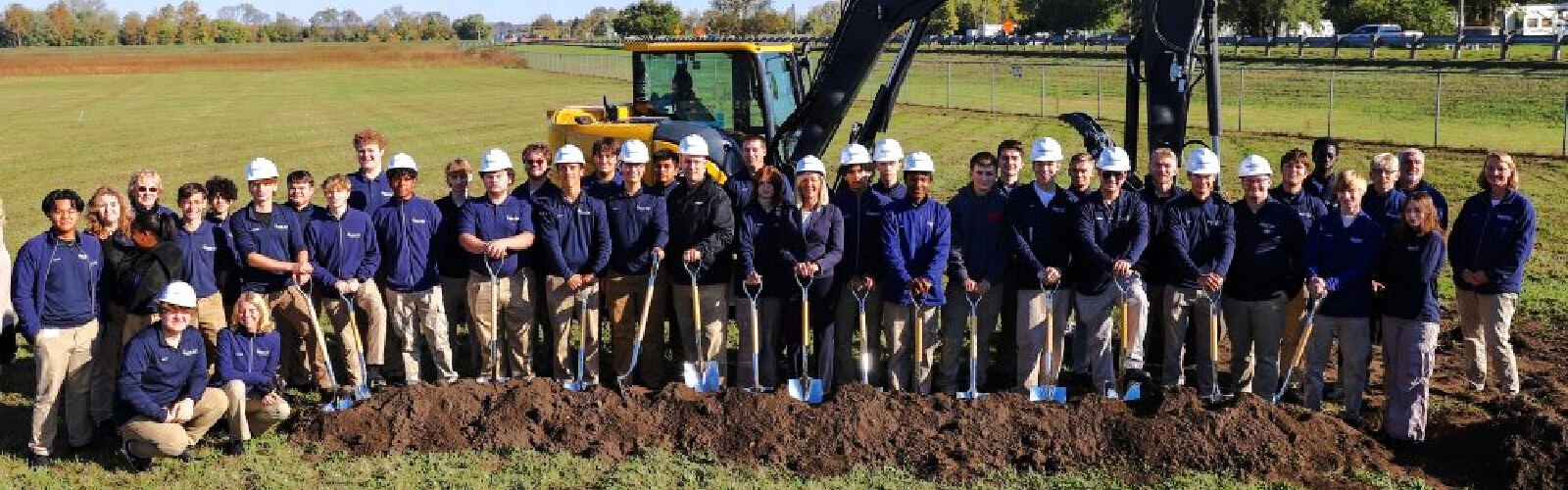 The Aviation Education Hangar’s groundbreaking ceremony took place on October 17 amid much fanfare.