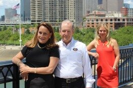 Erica and Kevin McDonnell with GCF CEO Ellen Katz