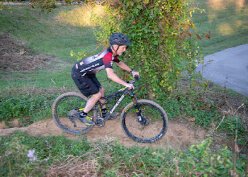 Lee Ransdell trail bikes several times a week at Devou Park.