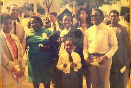 A young Kareem Simpson at his mother's graduation from NKU's nursing school in 1984.