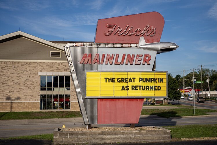 The old Mainliner sign has been salvaged by the American Sign Museum.