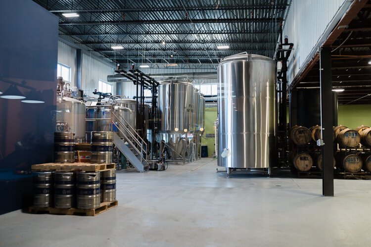 The renovation included raising the roof to fit new brewing tanks.